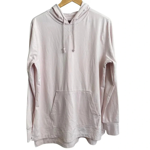 Nike Dri Fit Light Pink Pullover Hoodie Baby Pink Pullover Front Pocket Size XL - Picture 1 of 7